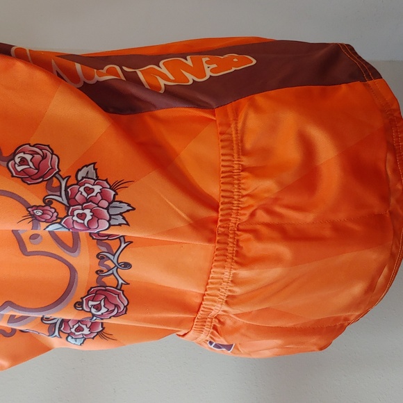 Pearl Izumi Cycling Top Women's Orange Floral Print size XL - Picture 8 of 15